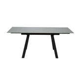 Amani 1.2M Grey Sintered Stone Small Extending Dining Table with Double Extension that extends to 1.5M or 1.8M Size